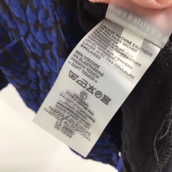 Majestic Filatures Women's Sz 2/Small Velvet Leopard Print One Button Blazer - Picture 10 of 12